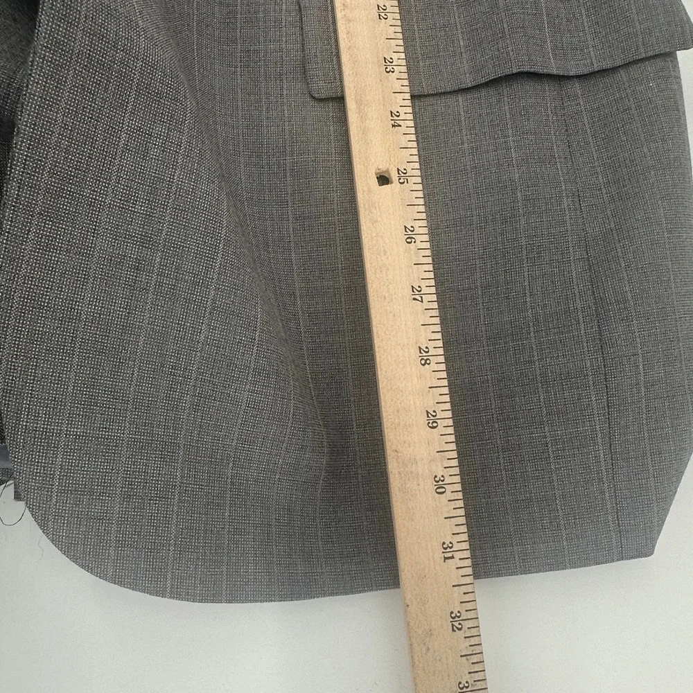 Christian Dior Monsieur Blazer‎ Mens 44 Gray Pinstripe Regular Fit Vintage 90s